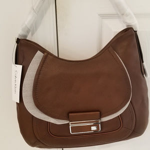 Calvin Klein Glazed Leather Hobo